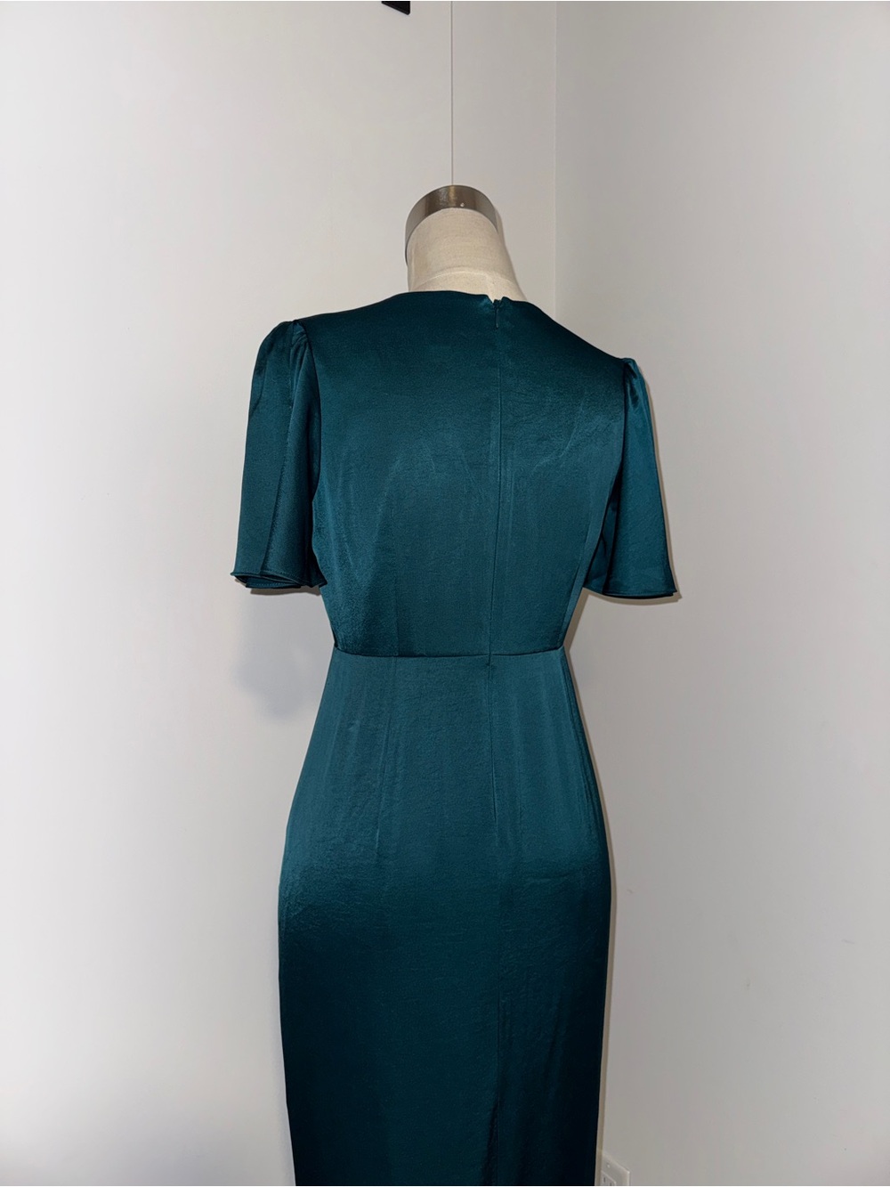 Ever New Deep Teal Wrap-Style Midi Dress - Picture 3 of 6